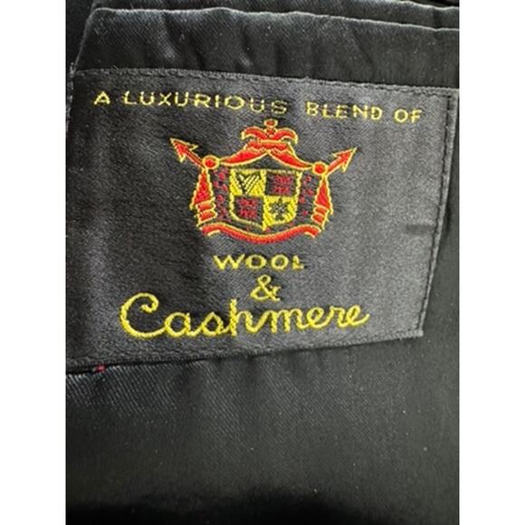 "Wool & Cashmere" Men's Black Trench 48R Goth Grunge Dark Romance QUiet Luxury - Picture 10 of 16